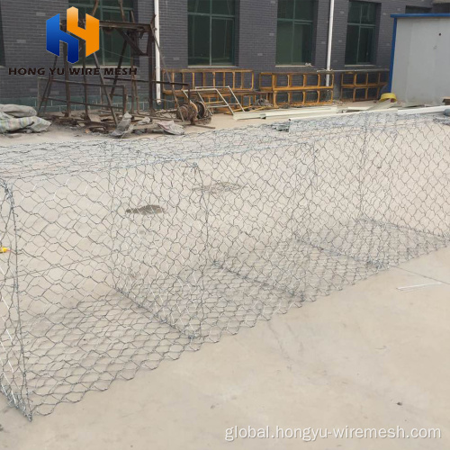 Hexagonal Gabions HongYu gabion wire baskets for stone retaining wall Manufactory